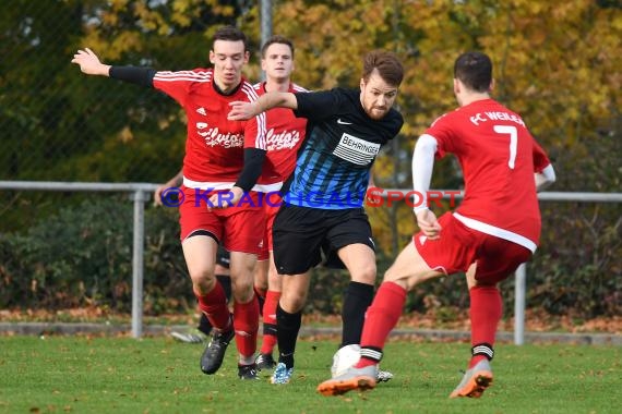 Kreisklasse A FC Weiler vs SPG Kirchardt/Grombach 05.11.2017 (© Kraichgausport / Loerz)